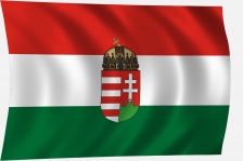 Nyomott címeres magyar hajózászló